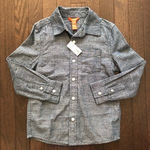 NWT Joe Fresh Button Down Denim Shirt Size Small (6)